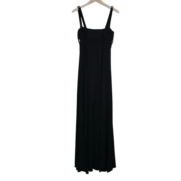 JS Boutique Women's 8 Black Rhinestone Embellished Evening Gown - Picture 3 of 11